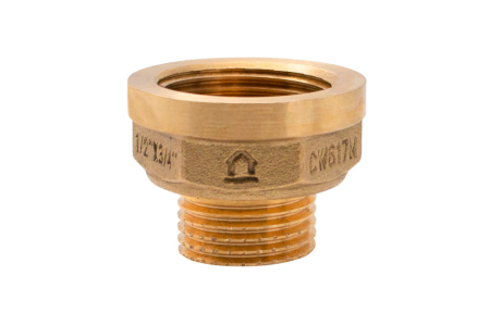 Tevi si fitinguri - Niplu mufa din alama CW617N Ermetiq ER-NMF12/34 1/2" M x 3/4" F