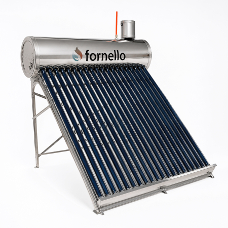 Panou solar nepresurizat Fornello 165L, 20 tuburi vidate, rezervor inox si vas flotor 5L [2]
