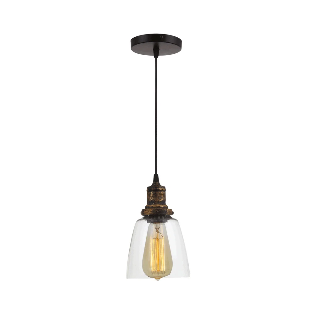 Corpuri de iluminat - Pendul Edison Bronz, 1xE27, max. 60W, fara bec inclus