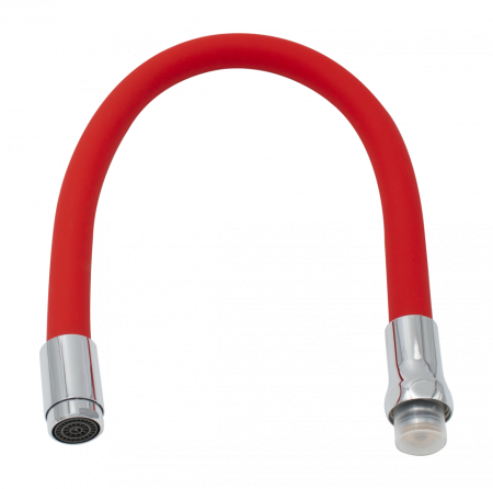 Baterii - Pipă flexibilă pentru baterie bucătărie Everpro 56 cm, roșie, model ER-TU08R