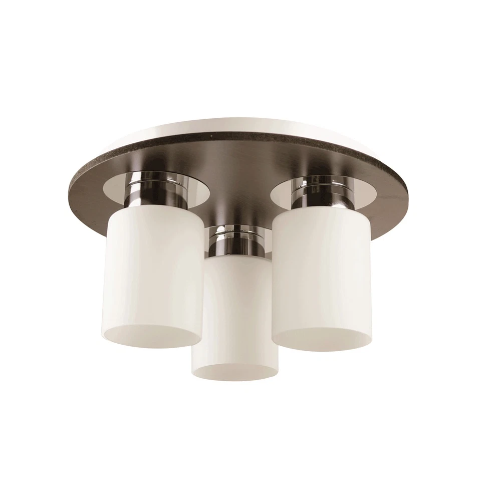Electrice - Plafoniera Andra Wenge, 3xE27, max. 60W, fara becuri incluse