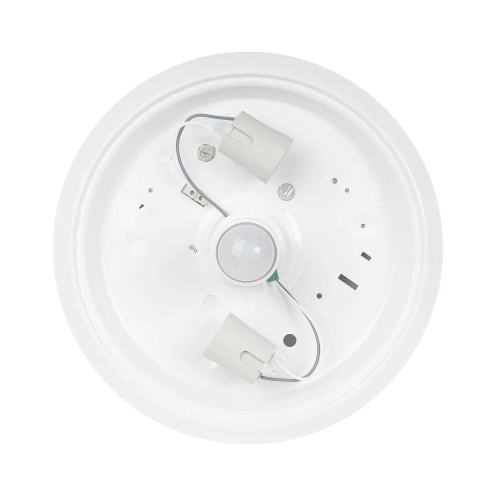 Plafoniera Erste cu Senzor PIR 360°, 2xE27, IP20, Alb, fara becuri incluse [1]