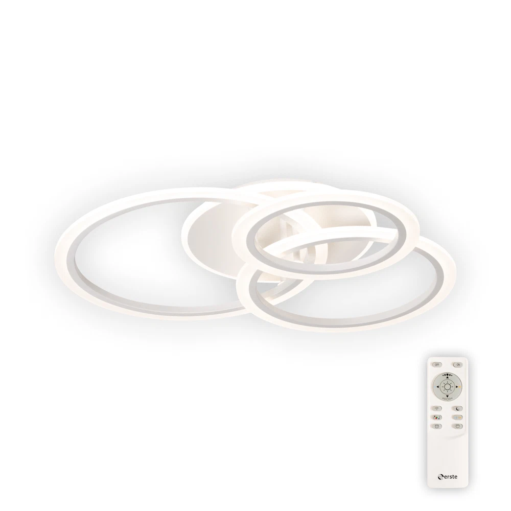 Plafoniera LED Erste Circle 90W, 3CCT, cu telecomanda, alb, iluminat interior modern [4]