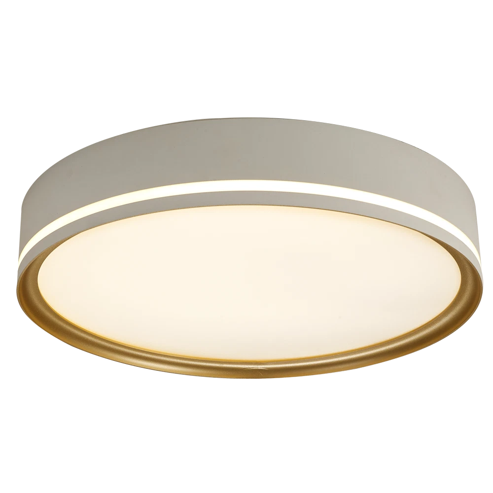 Electrice - Plafoniera LED Erste Cleo 32W, 1920 lm, 4000K, alb + auriu, iluminat interior modern