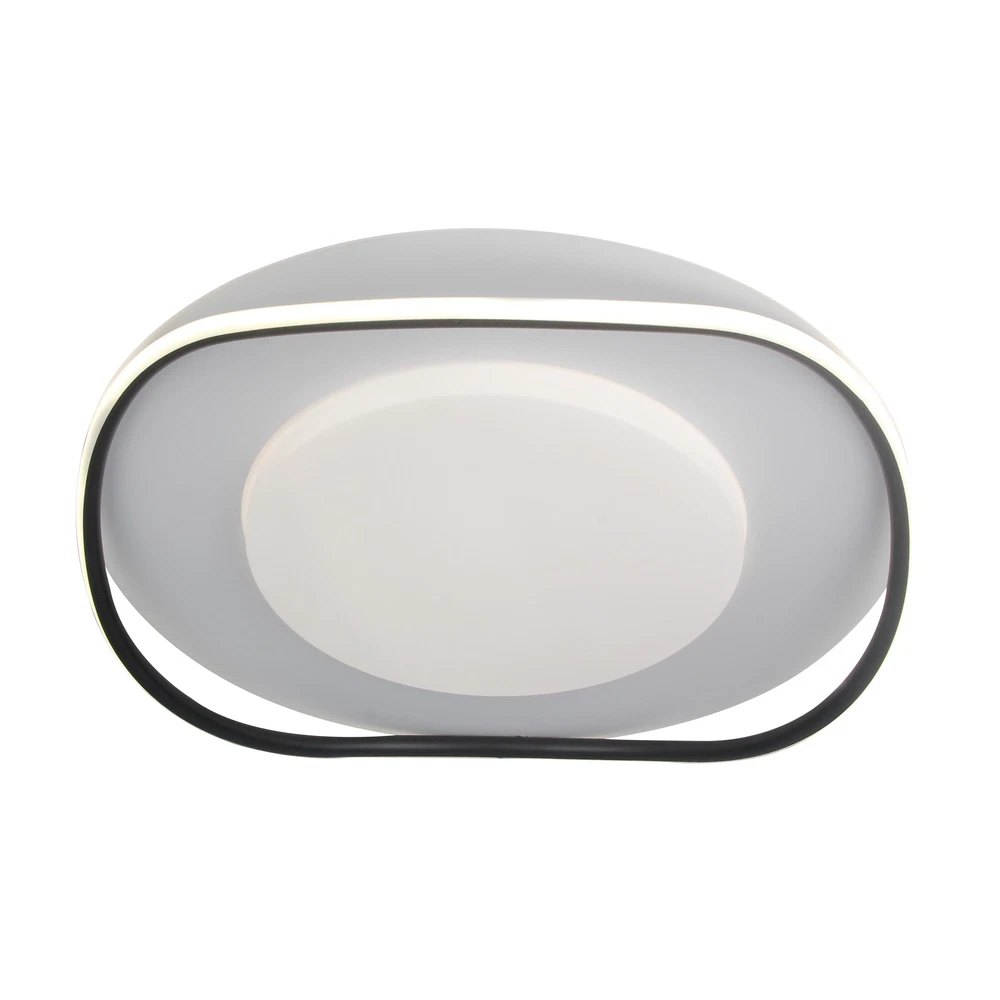 Corpuri de iluminat interior - Plafoniera LED Erste Freya 55W, IP20, alb + negru, iluminat interior modern