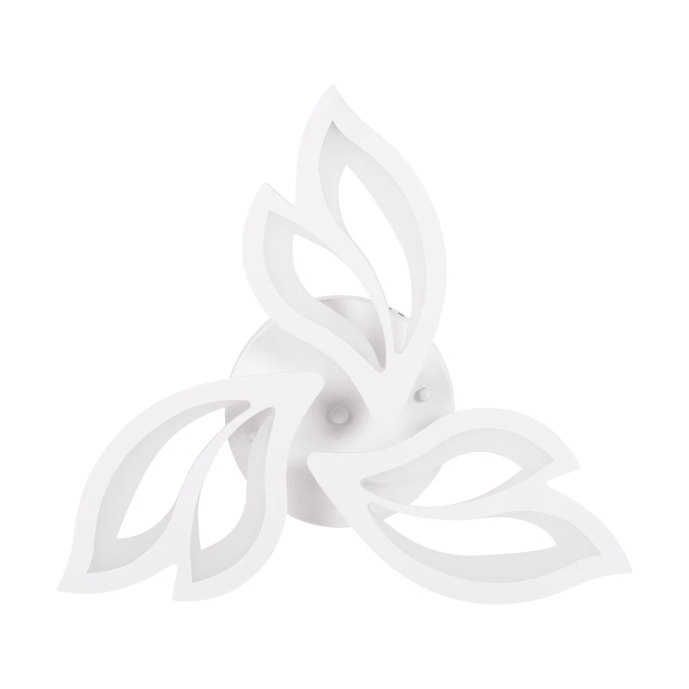 Corpuri de iluminat - Plafoniera LED Erste Leaf 40W, 3CCT, cu telecomanda, alb, iluminat interior modern