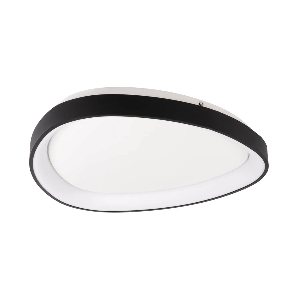 Corpuri de iluminat - Plafoniera LED Erste Mars 35W, 1750 lm, 3000K, 420x70 mm, negru