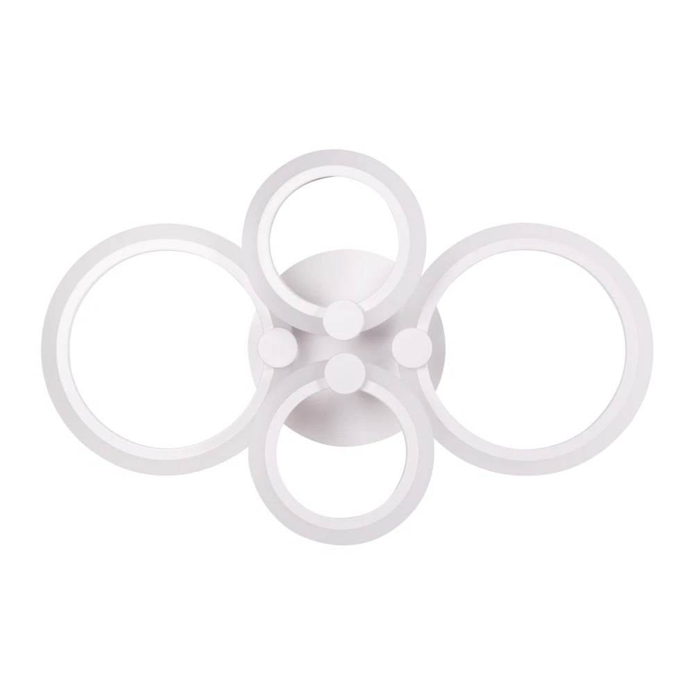 Corpuri de iluminat - Plafoniera LED Erste Pearl 52W, 3CCT, cu telecomanda, alb, lumina reglabila