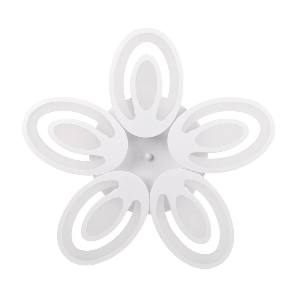 Corpuri de iluminat - Plafoniera LED Erste Petal 80W, 3CCT, cu telecomanda, alb, lumina reglabila