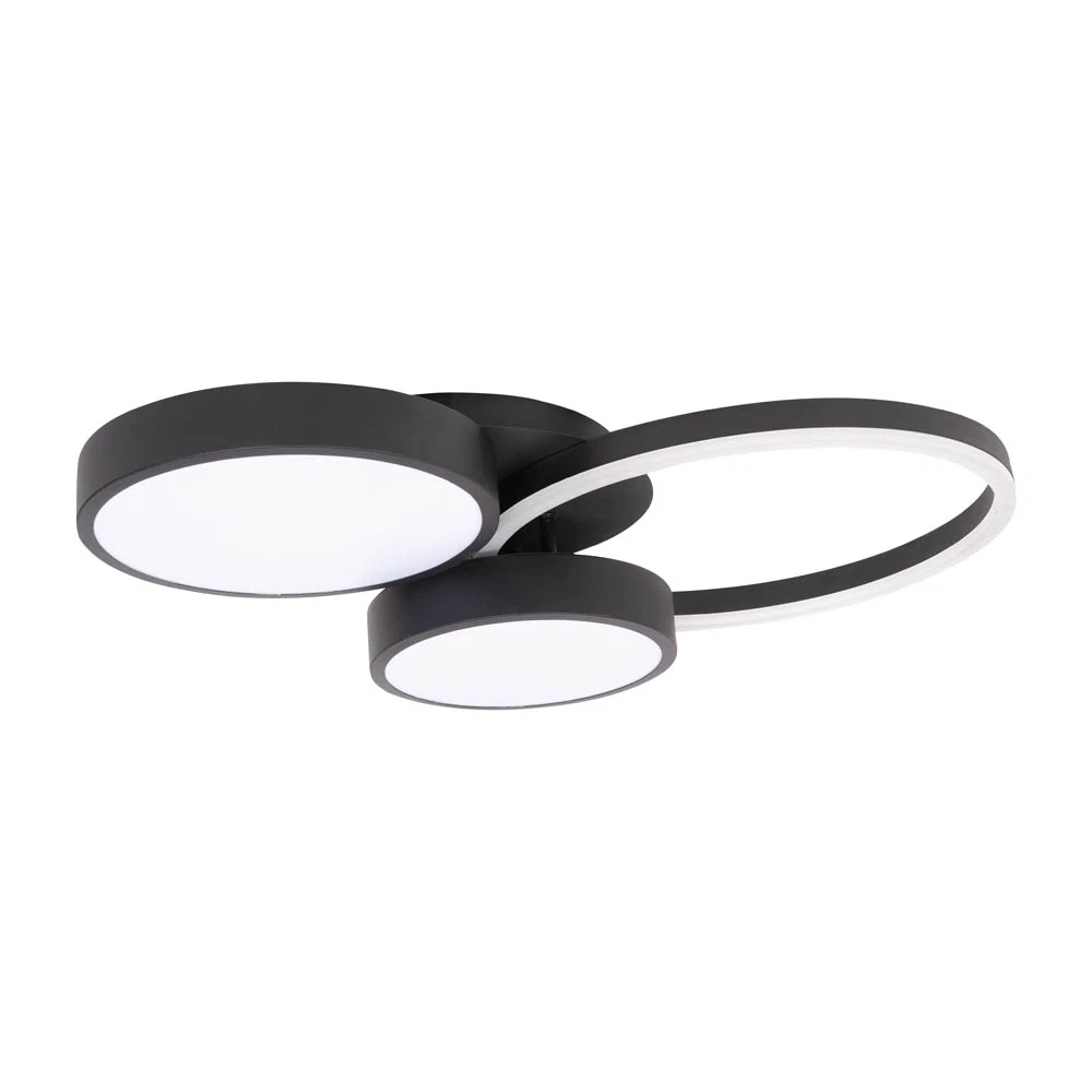 Plafoniera LED Erste Sobek 55W, IP20, negru, design modern [4]