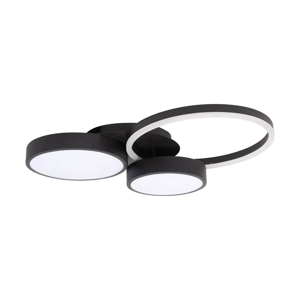 Plafoniera LED Erste Sobek 55W, IP20, negru, design modern [1]