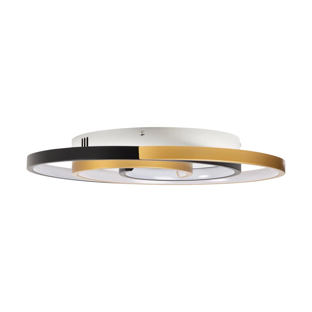 Plafoniera LED Erste Trim 30W, 42 cm, 3000-6500K, negru + auriu [1]