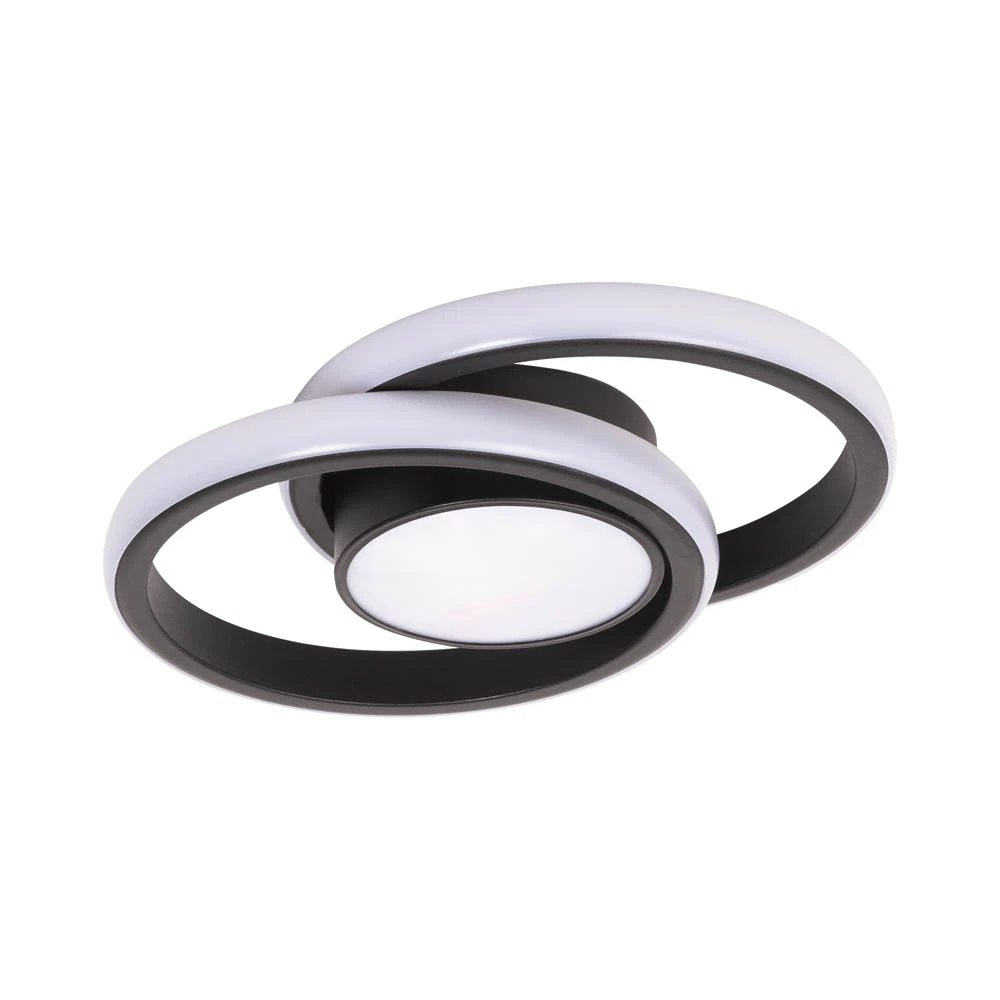 Plafoniera LED Erste Vista 38W, IP20, negru, design modern [4]