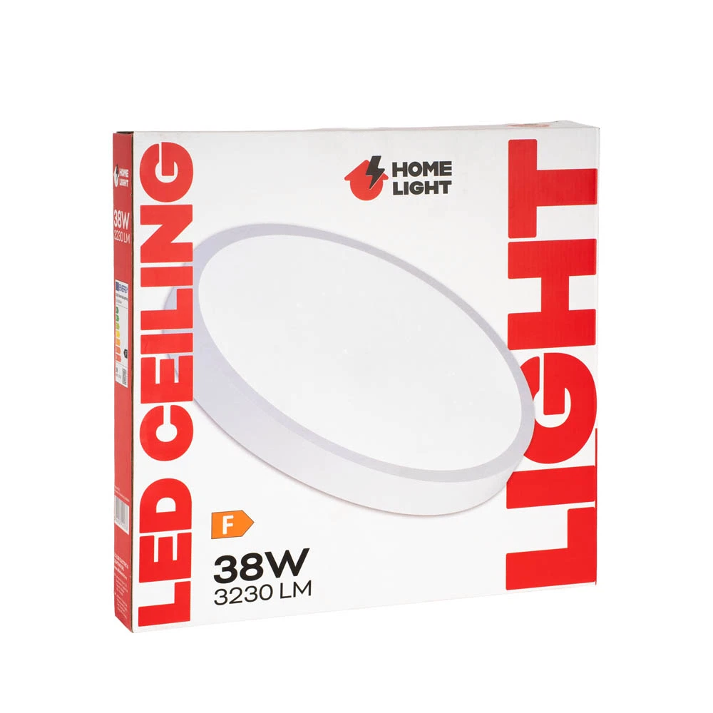 Plafoniera LED Homelight 38W, 3230 lm, 38 cm, IP20, alb [4]