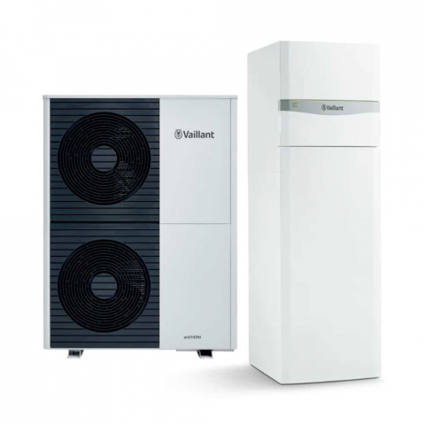 Pompe de caldura - Pompă de căldură aer-apă monobloc 10kW Vaillant aroTHERM Plus R290, cu Unitower (boiler inclus 185 litri)