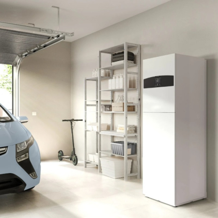 Pompa de caldura split trifazic pentru incalzire, racire si apa calda menajera cu boiler integrat Ariston Nimbus Compact 80 ST NET R32 - 8kW. 3 ani garantie [3]