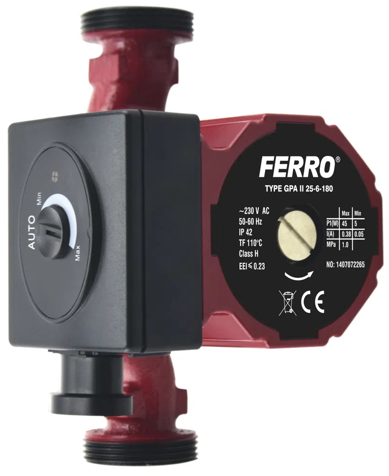 Pompe - Pompa de circulatie electronica Ferro GPA II 25x6x180 pentru instalatii de incalzire