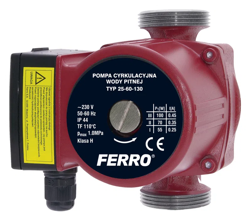 Pompe de circulatie - Pompa de circulatie Ferro GPD 25-60-130, 3 trepte, 130 mm, pentru apa potabila