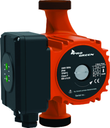 Pompe - Pompa electronica de circulatie PRO-GREEN PG 25/8 EAX-180, 8 m, 180 mm, DN25, 230V