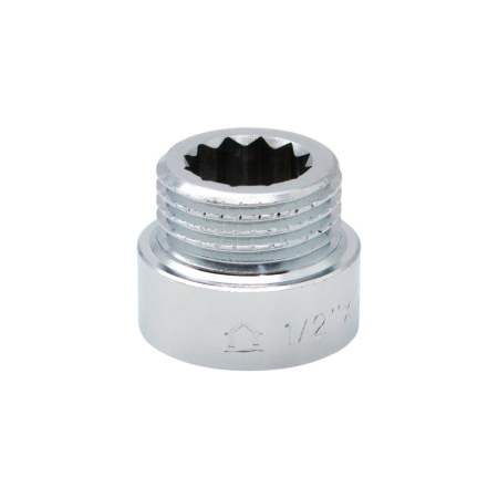 Tevi si fitinguri - Prelungitor din alama CW617N Ermetiq ER-P1210 1/2" x 10 mm, FI-FE