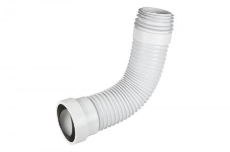 Sanitare - Racord WC flexibil-comprimabil Ermetiq CR-1220 cu suprafata interna neteda, lungime 320-540 mm