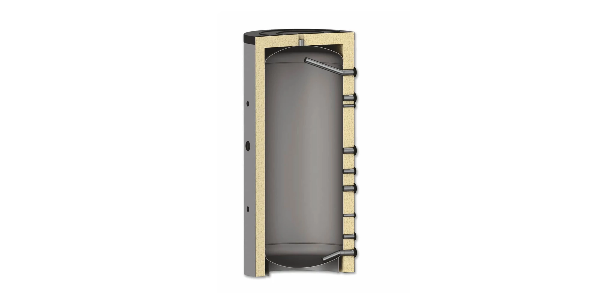 Rezervor de acumulare izolat SUNSYSTEM 1000 litri, pentru instalatii de incalzire [2]