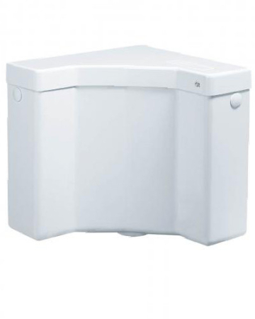 Sanitare - Rezervor WC Angolo Ermetiq CR-1050 pentru montaj pe colt, START/STOP, 8 L