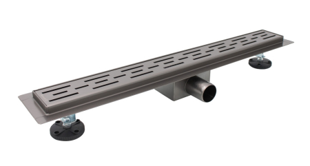 Rigola de dus Ermetiq CLASSIC GRAY din inox 700 x 70 mm, finisaj Gray Mat, evacuare Ø40/50 mm, VEN-S707AG [2]