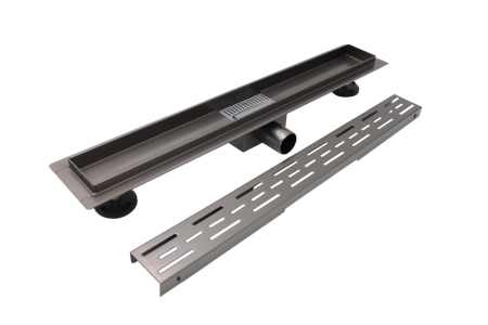 Rigola de dus Ermetiq CLASSIC GRAY din inox 700 x 70 mm, finisaj Gray Mat, evacuare Ø40/50 mm, VEN-S707AG [3]
