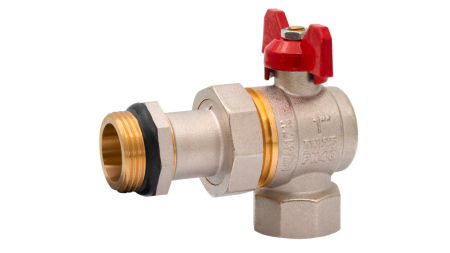 Robinet coltar cu racord olandez Ermetiq ER-CHT11A 1" MF, alama CW617N, PN40 [2]