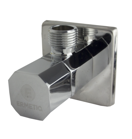 Robinet coltar design STYLISH Ermetiq ER-CQ1234 1/2" x 3/4", crom, din alama [1]