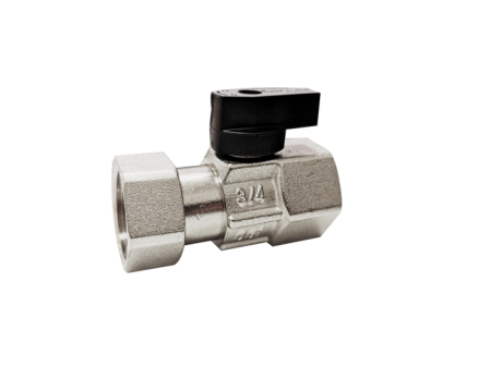 Robineti de trecere pentru apa - Robinet cu olandez nedemontabil din alama Ermetiq RB-DG12FF 1/2" FF