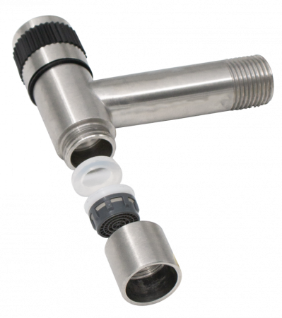 Robinet de serviciu din inox Ermetiq EL-RL01 1/2" M cu perlator [1]