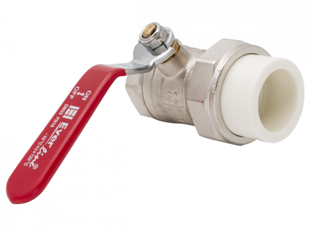 Robinet din alama cu maner Ermetiq PPR-LB3211F 1" FI cu olandez PPR Ø32 [1]