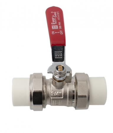 Robinet din alama cu maner si 2 olandeze PPR Ø32 Ermetiq PPR-LB32 [2]