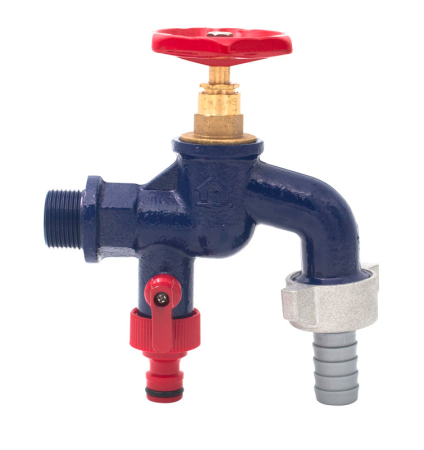 Robineti de trecere pentru apa - Robinet dublu serviciu din fonta Ermetiq ION-RA12D 1/2" cu doua iesiri