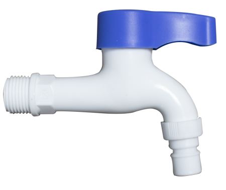Robineti de trecere pentru apa - Robinet dublu serviciu din plastic Ermetiq EP-P012 1/2" pentru gradina