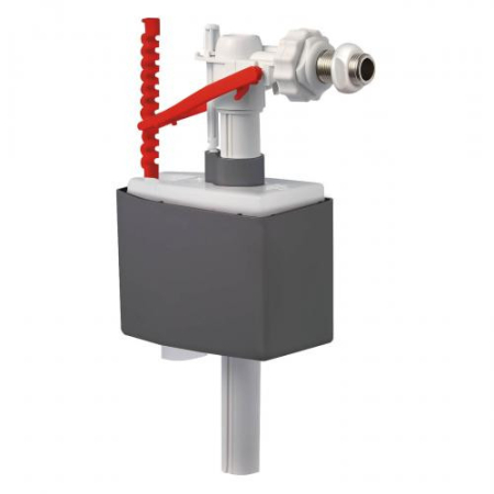 Sanitare - Robinet flotor Ermetiq CR-1512A Black Rambo cu alimentare laterala 1/2", filet din alama cromata