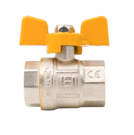 Robineti pentru gaz - Robinet gaz din alama Ermetiq RG-DFF34T 3/4" FF cu maner tip fluture