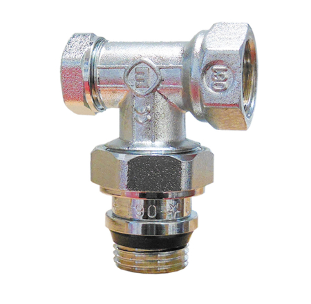 Robineti radiator - Robinet radiator retur Ermetiq ER-DH12MF 1/2", alama cromata