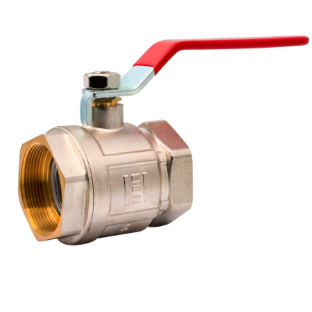 Robineti de trecere pentru apa - Robinet sferic din alama cu maner Ermetiq RM-LFF2A 2" FF, PN40