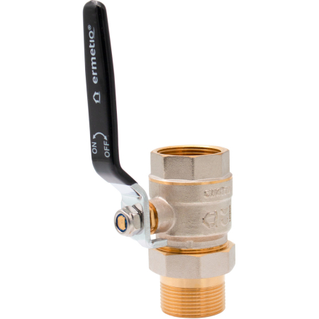 Robinet sferic din alama cu olandez si maner Ermetiq ER-LHMF114A 1-1/4" MF, PN40 [2]
