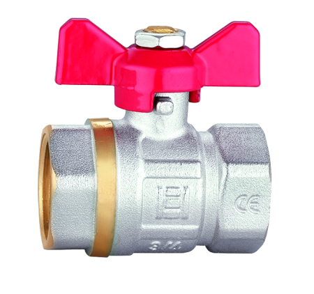 Robineti tip fluture - Robinet sferic din alama tip fluture Ermetiq RM-DFF11A 1" FF, PN40