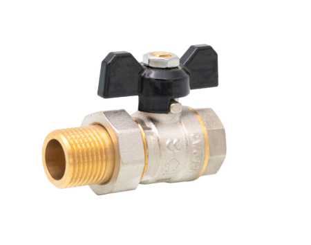 Robineti tip fluture - Robinet sferic tip fluture cu olandez Ermetiq ER-HMF34 3/4" MF, alama CW617N, PN40