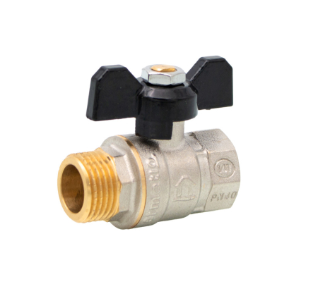 Robineti tip fluture - Robinet sferic tip fluture din alama Ermetiq ER-DMF11A 1" MF, PN40