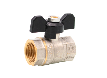 Robineti tip fluture - Robinet tip fluture din alama Ermetiq ER-DFF12A 1/2" FF, robinet sferic pentru apa