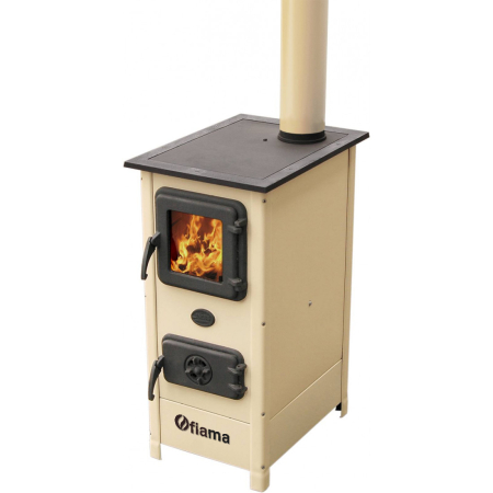 Șemineu cu plită din fontă Fiama SD HERA 6 kW, culoare crem [7]
