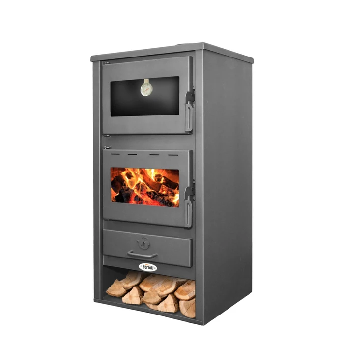 Seminee - Semineu pe lemne Ferroli Treviso C 10.6 kW cu cuptor, focar din samota