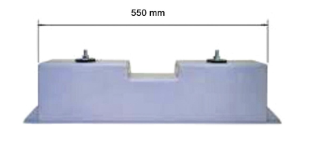 Set suporti pardoseala pentru pompa de caldura, H 270 mm, L 550 mm, 2 bucati [2]