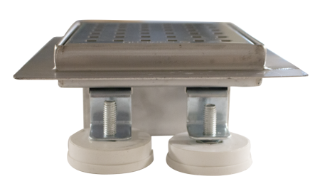 Sifon de pardoseala Ermetiq POINTS din inox, iesire laterala Ø40/50 mm, 120 x 120 mm, VEN-S5012D [1]